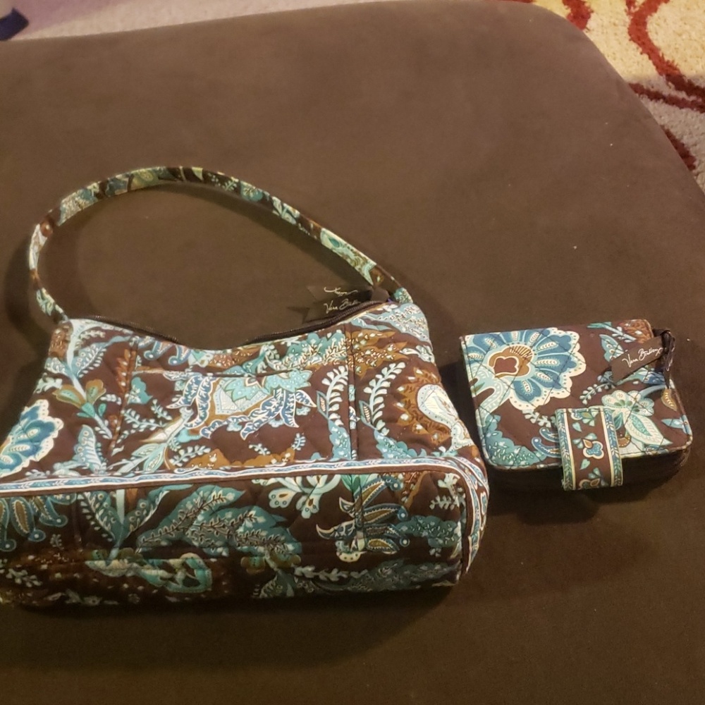 Vera Bradley bag and matching wallet.